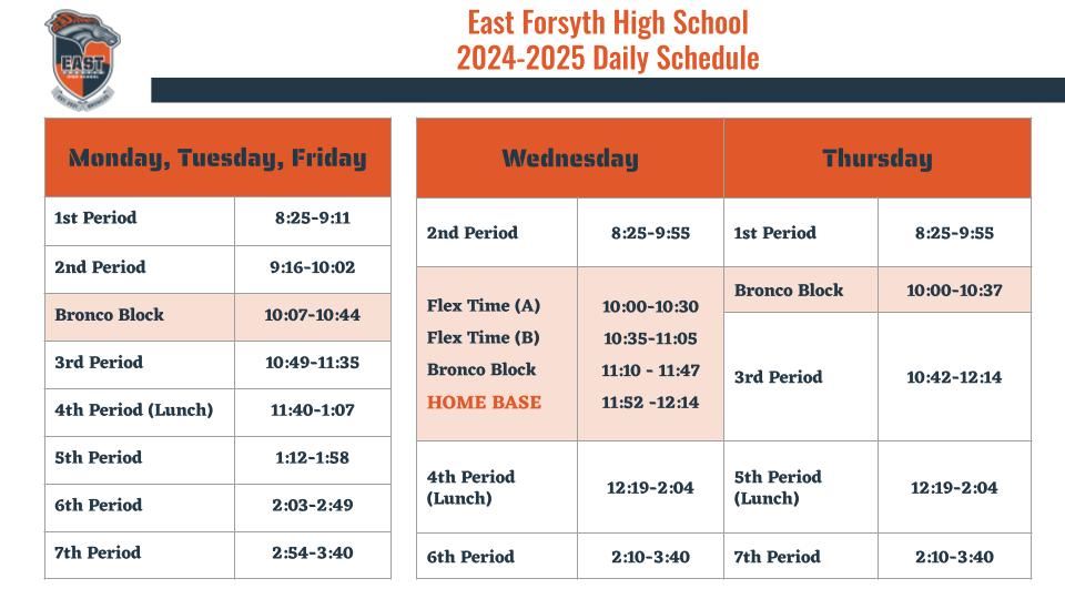 bell schedule